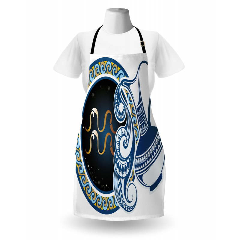 Aquarius Sign Apron