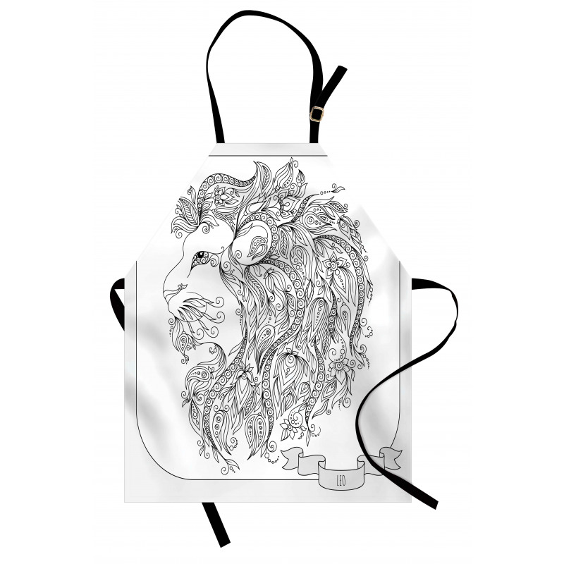 Zodiac Leo Lion Sign Apron