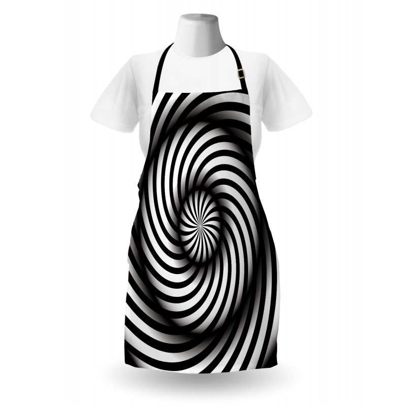 Black and White Swirl Apron