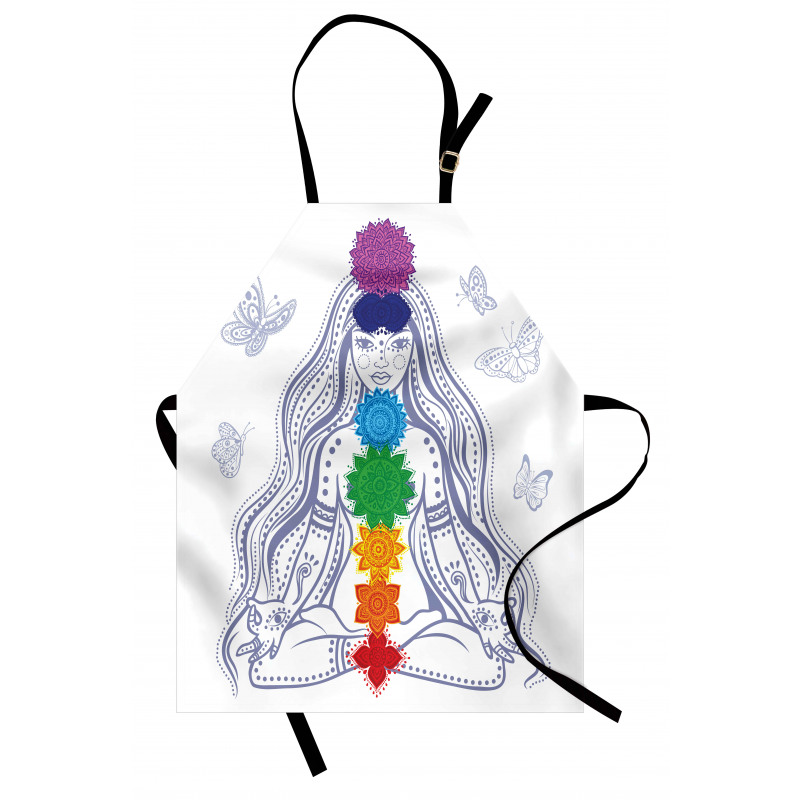 Yoga Meditation Lotus Pose Apron