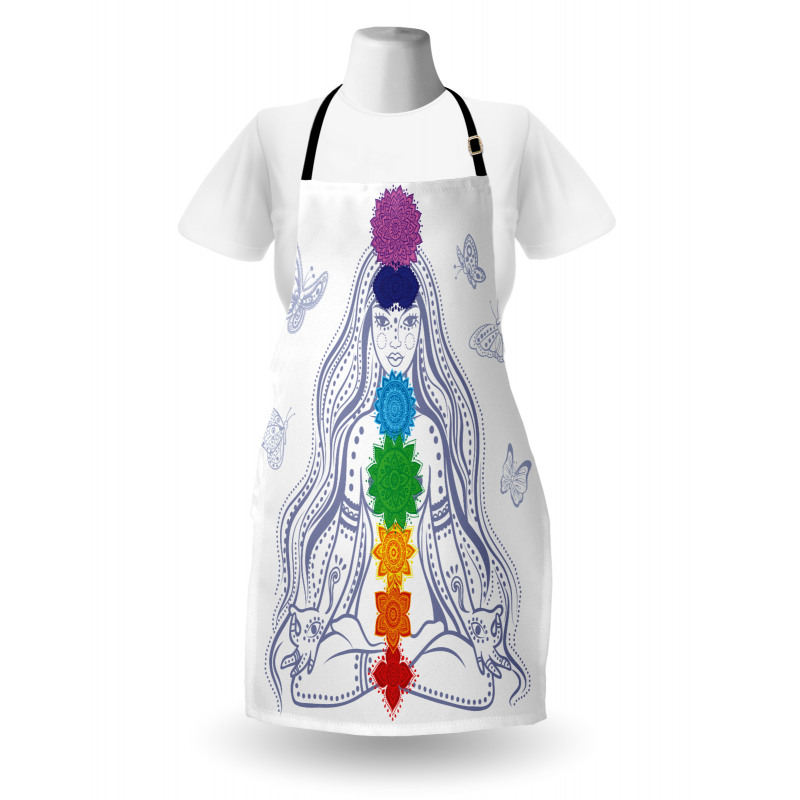 Yoga Meditation Lotus Pose Apron