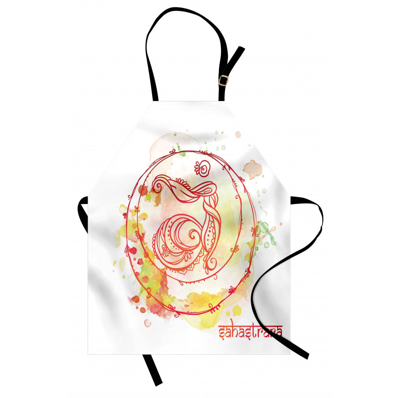 Yoga Chakra Drawn Apron