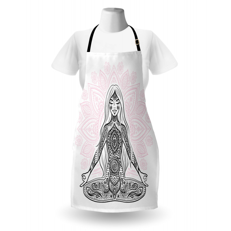 Meditation Lotus Mandala Apron