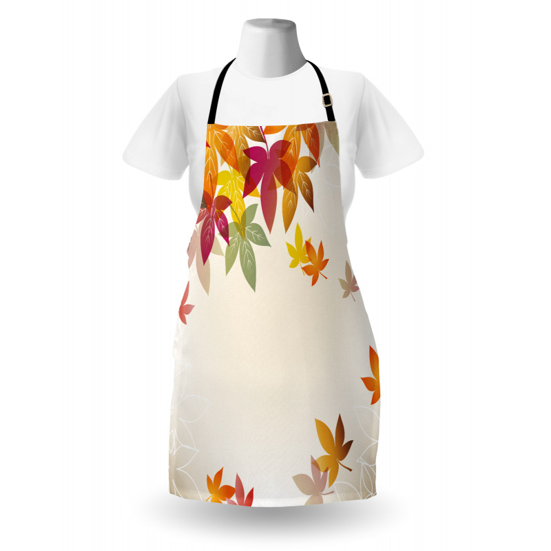 Maple Leaves Pastel Art Apron