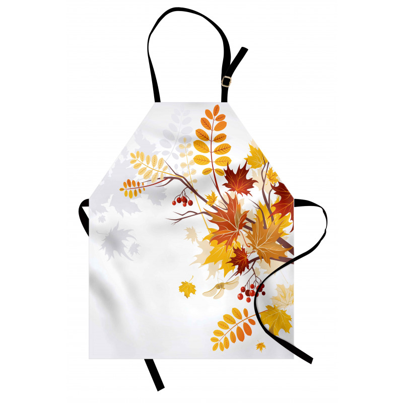 Autumn Themed Faded Leaves Apron