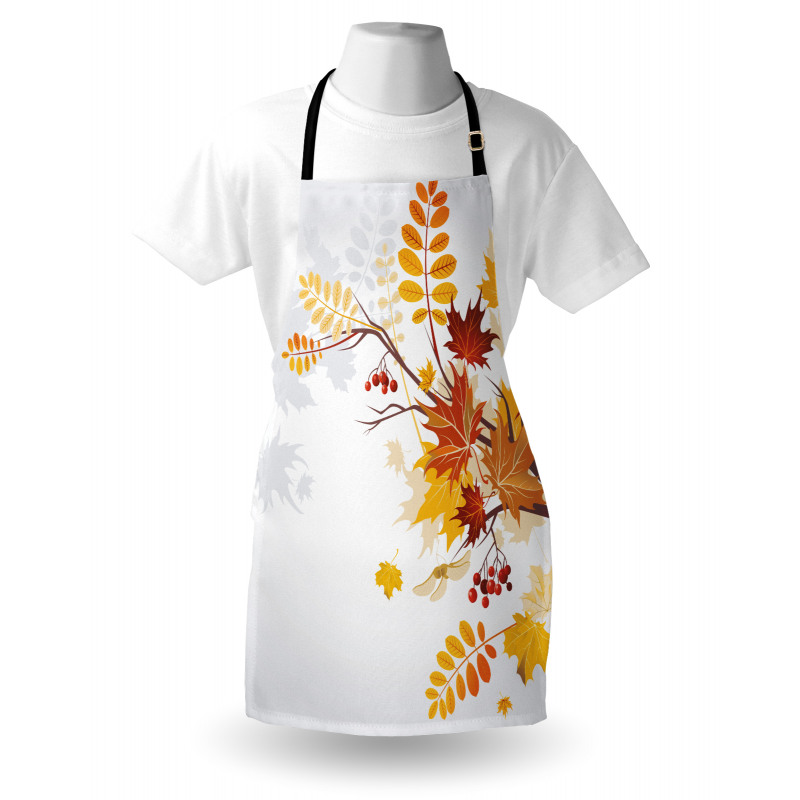 Autumn Themed Faded Leaves Apron