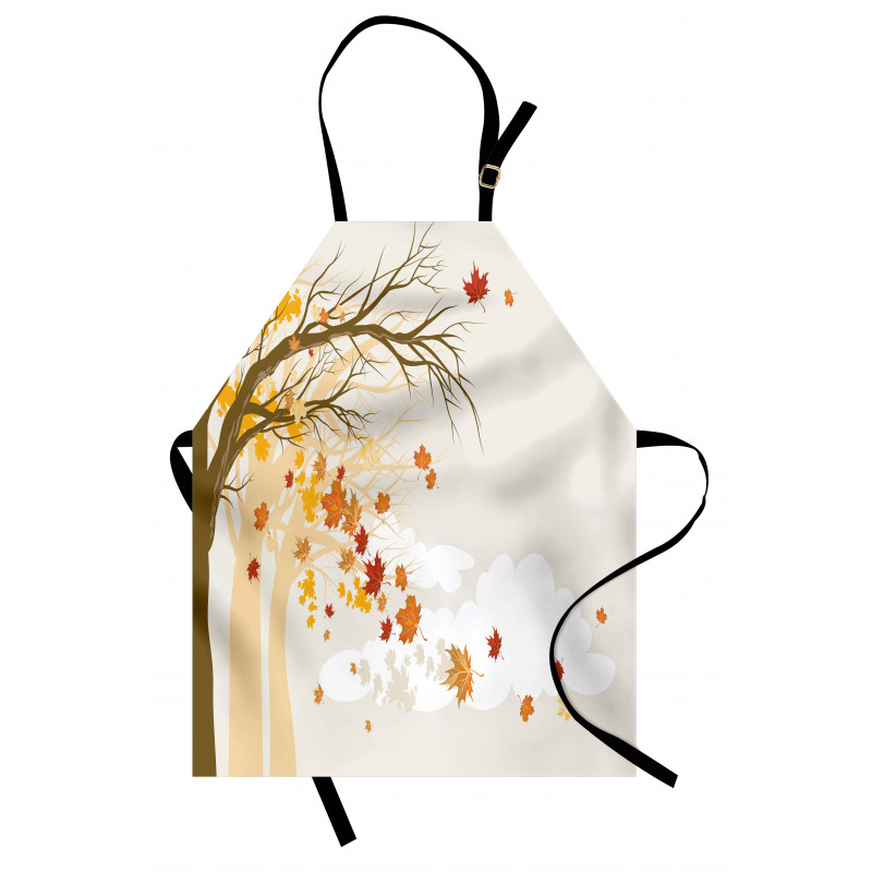 Pastel Colored Autumn Trees Apron