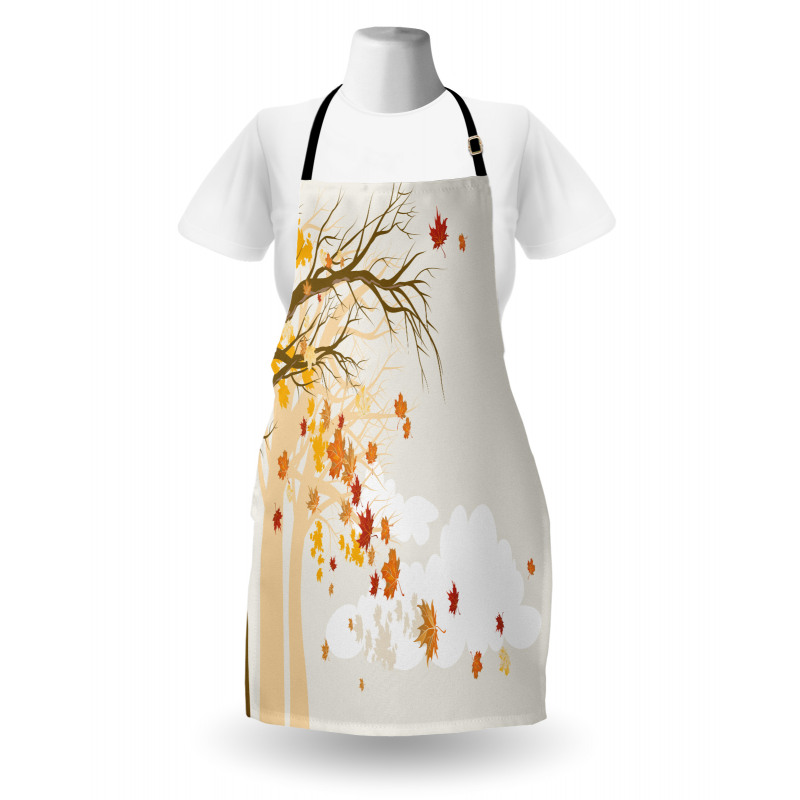 Pastel Colored Autumn Trees Apron