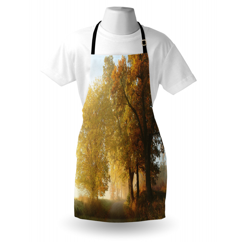 Autumn Morning Scenic Apron