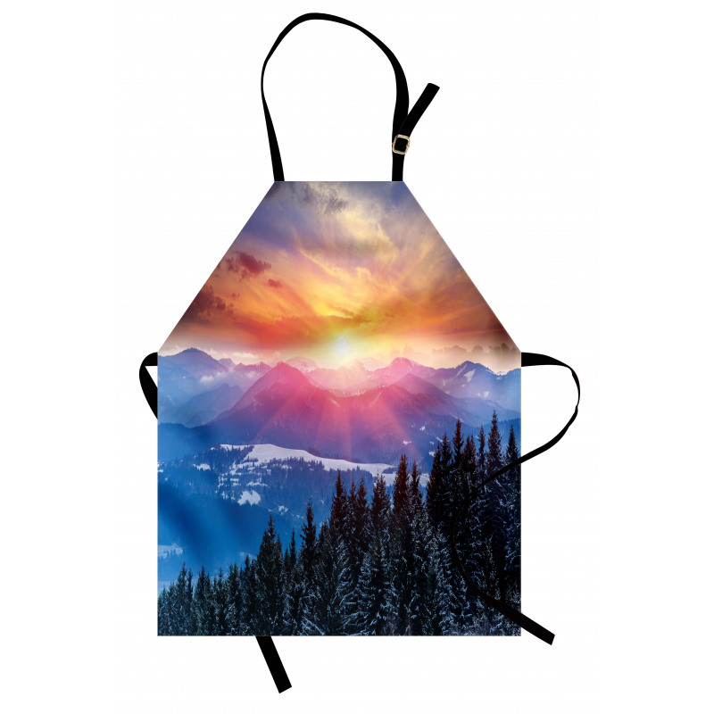 Sunset in Mountains Apron