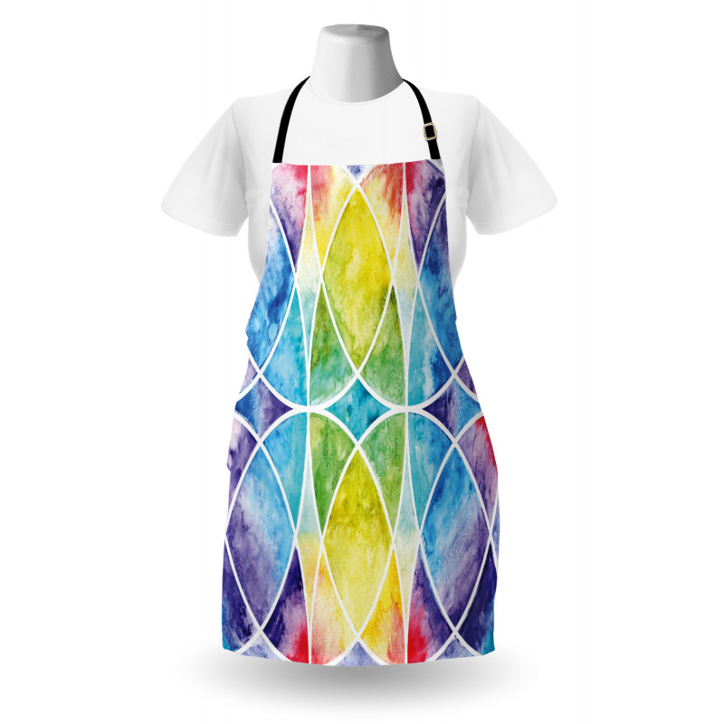 Rainbow Grunge Apron