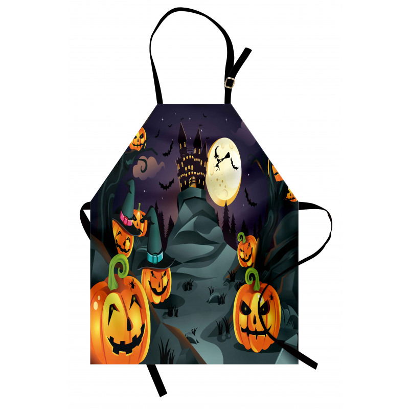 Horror Castle Pumpkin Apron