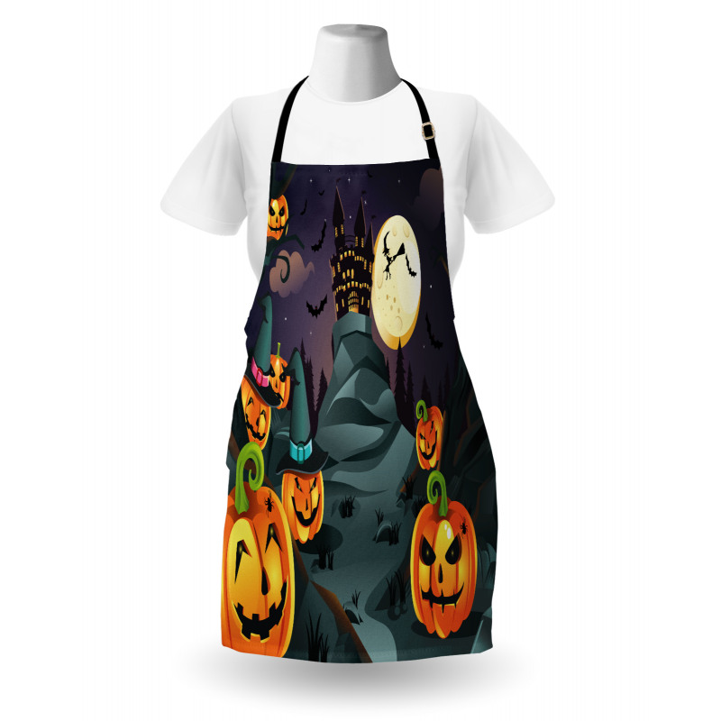 Horror Castle Pumpkin Apron