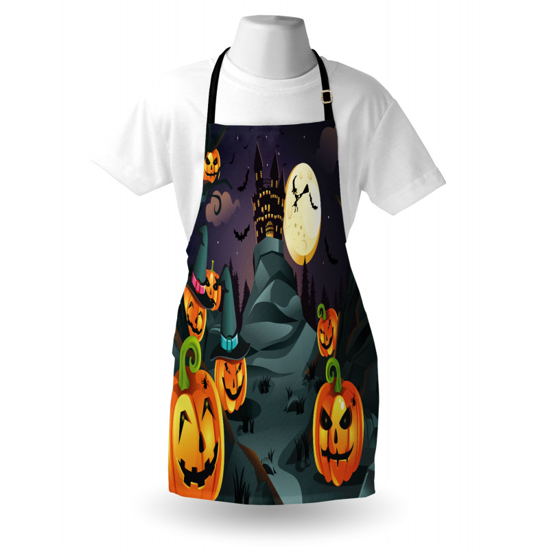 Horror Castle Pumpkin Apron