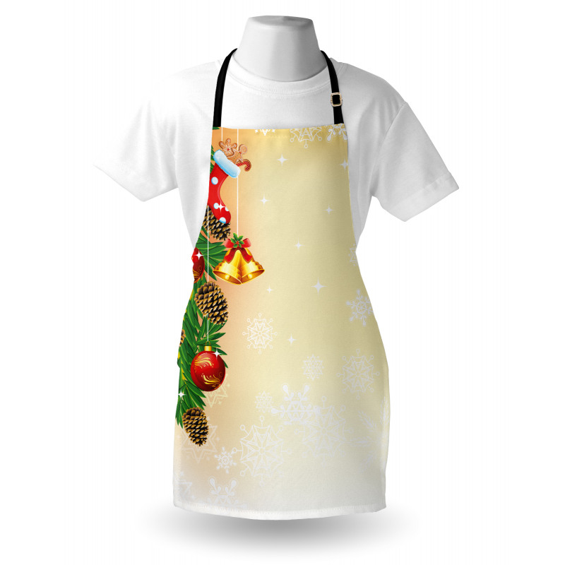 Bells Stockings Tree Apron