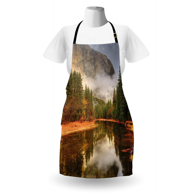 River in Morning View Apron