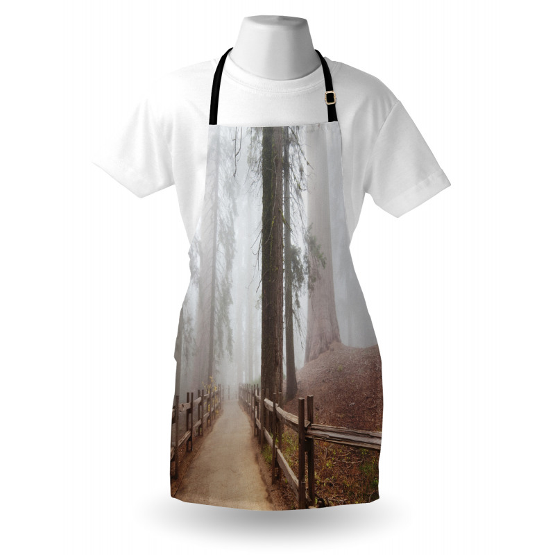 Forest in Foggy Morning Apron