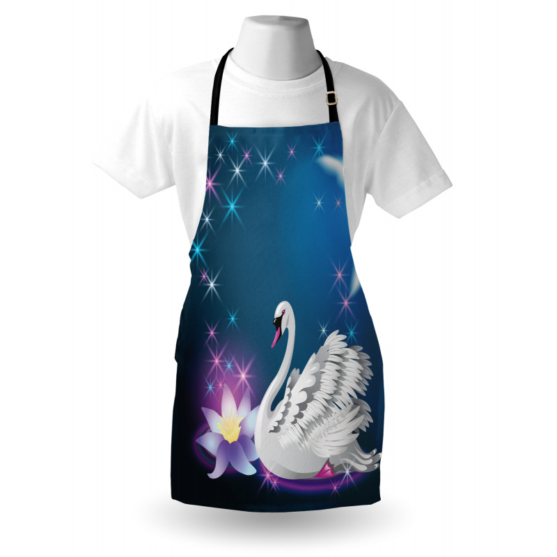 Magic Lily White Swan Apron