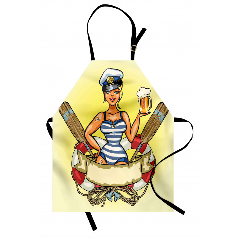 Sailor Blonde in Lifebuoy Apron