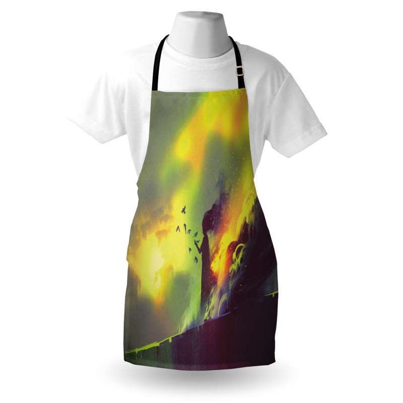 House in Flames Magic Apron