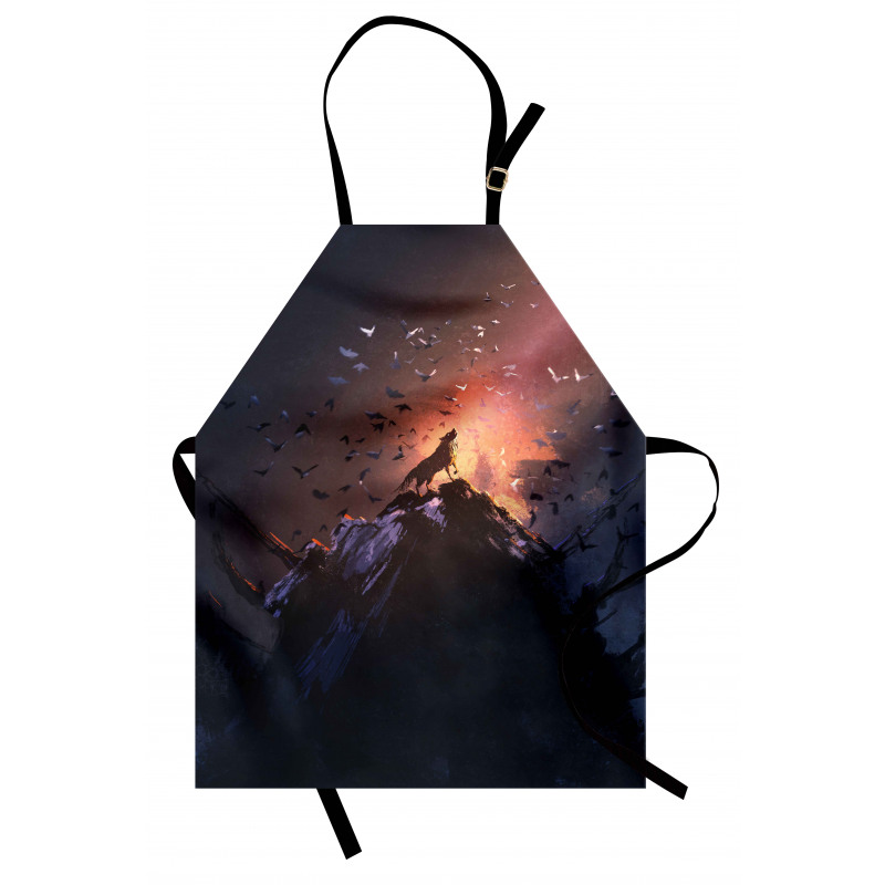 Howling Wolf on Rock Apron