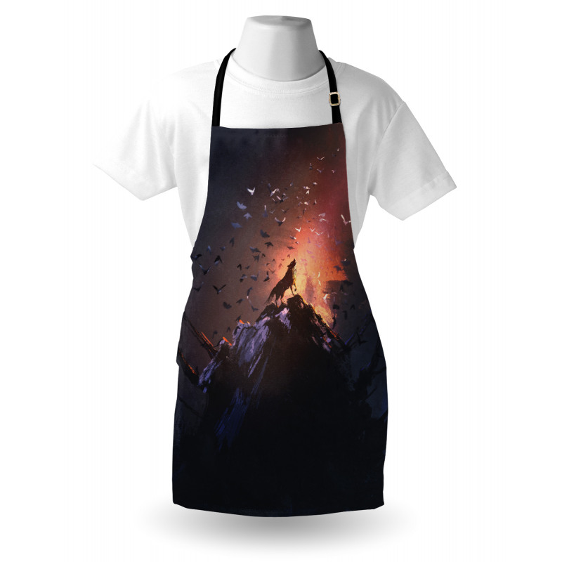 Howling Wolf on Rock Apron