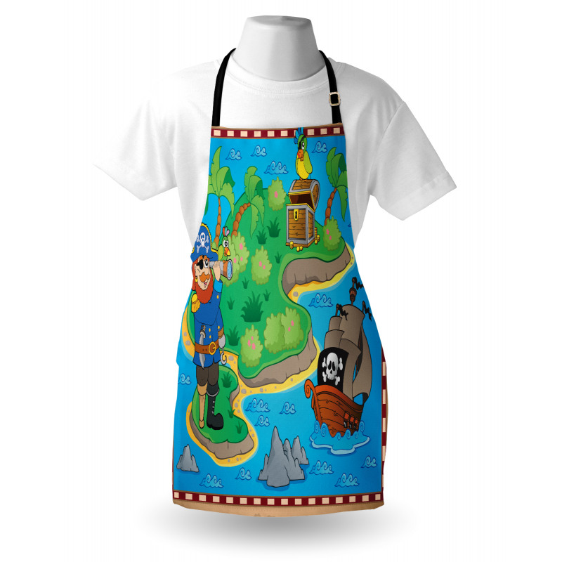 Funny Pirate Ship Island Apron