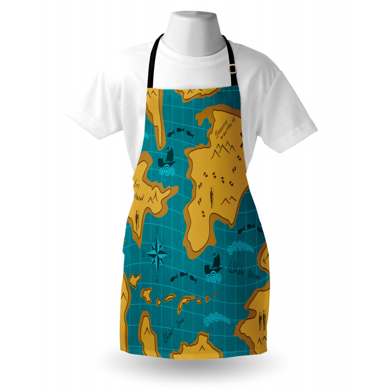 Cartoon Adventure Boats Apron