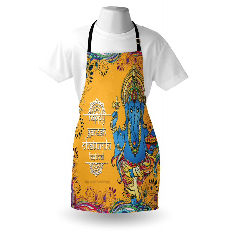 Asian Ancient Ceremony Figure Apron