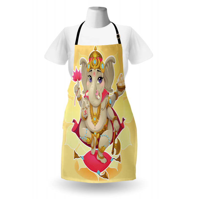 Ethnic Cute Kids Cartoon Apron