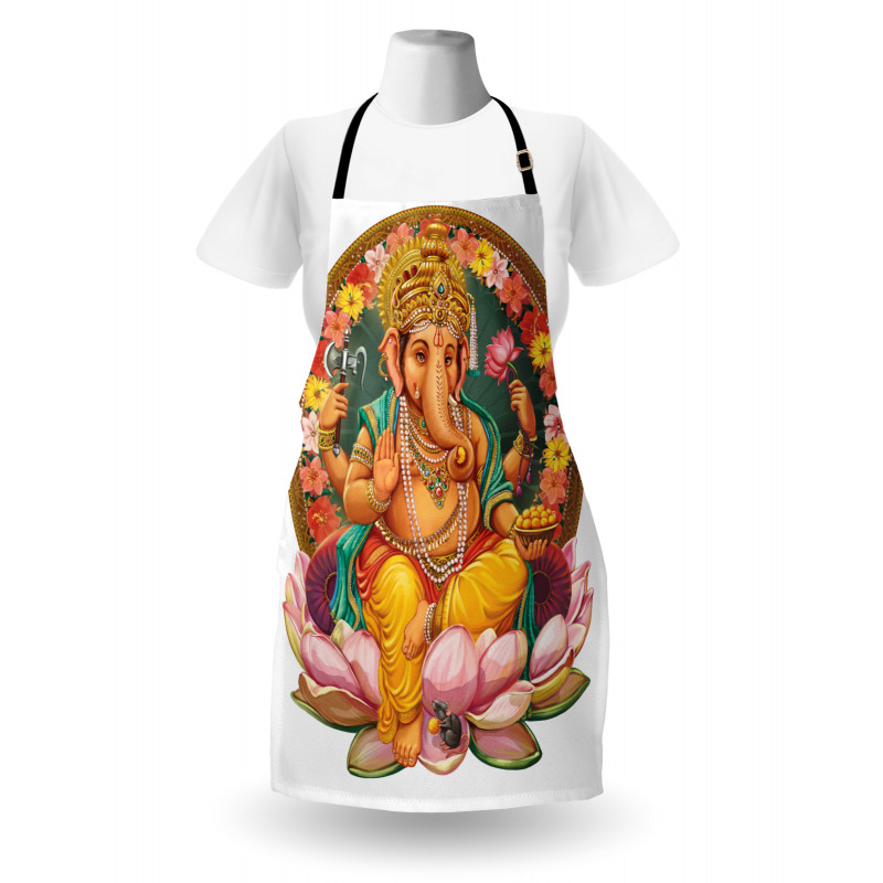 Elephant Figure in a Lotus Apron