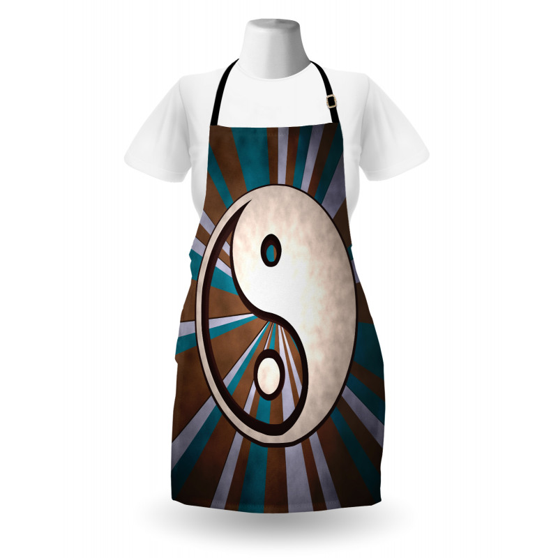 Grungy Retro Hippie Apron