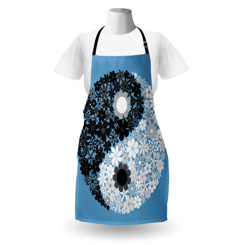 Tao Sign Floral Apron