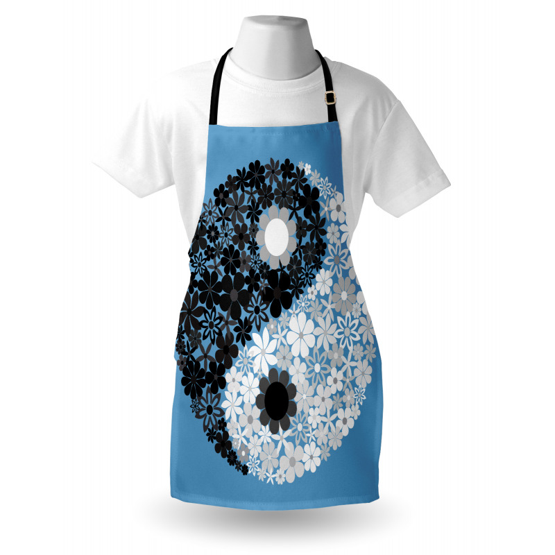 Tao Sign Floral Apron