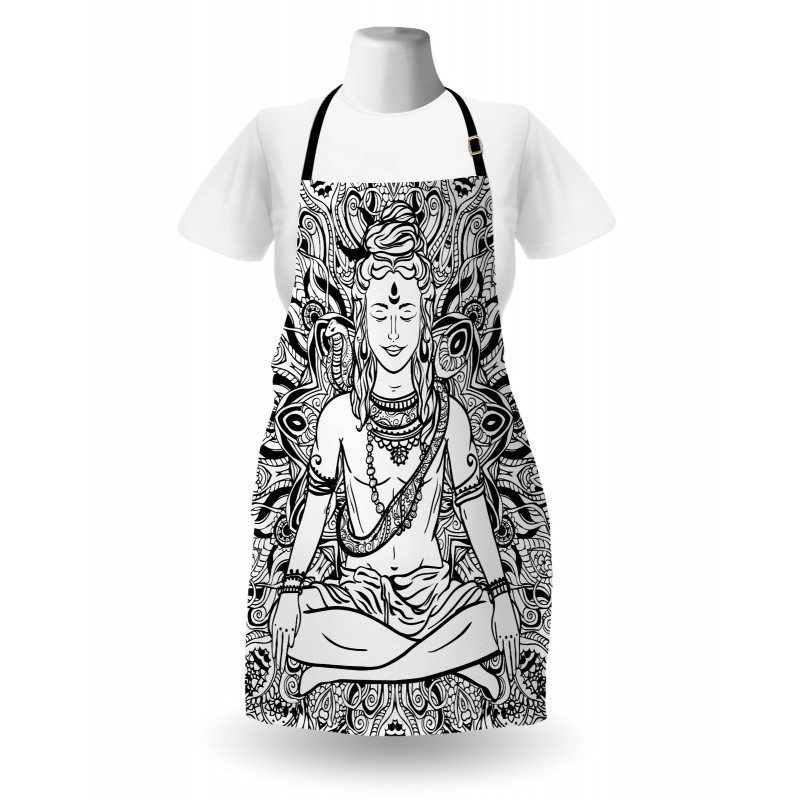 Third Eye Mandala Sketch Apron