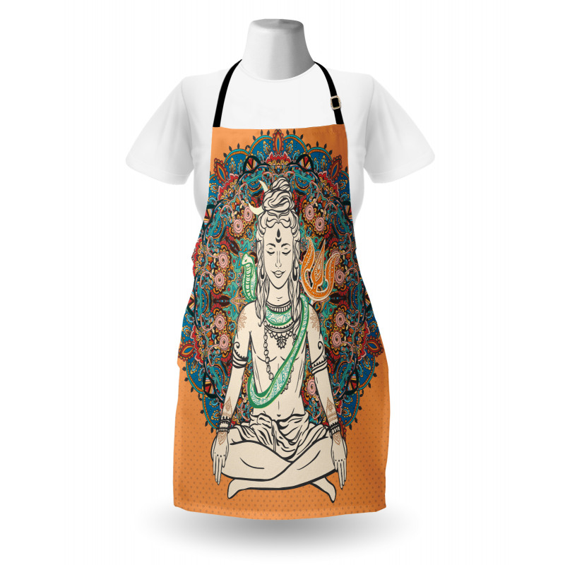 Asian Ancient Bohemian Design Apron