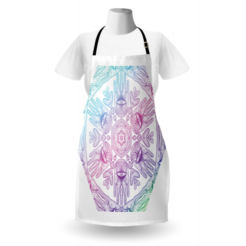 Evil Eye Bohemian Ombre Apron