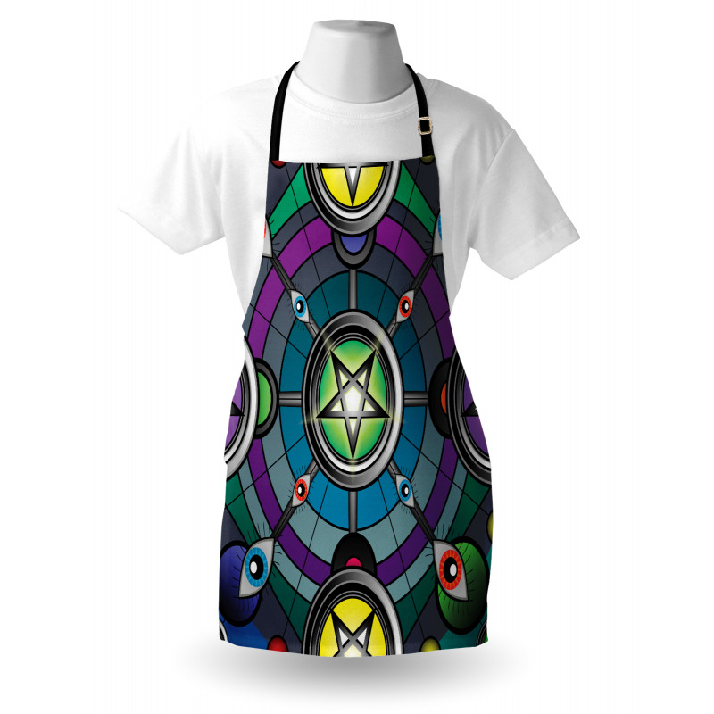 Pentagram Evil Eyes Apron