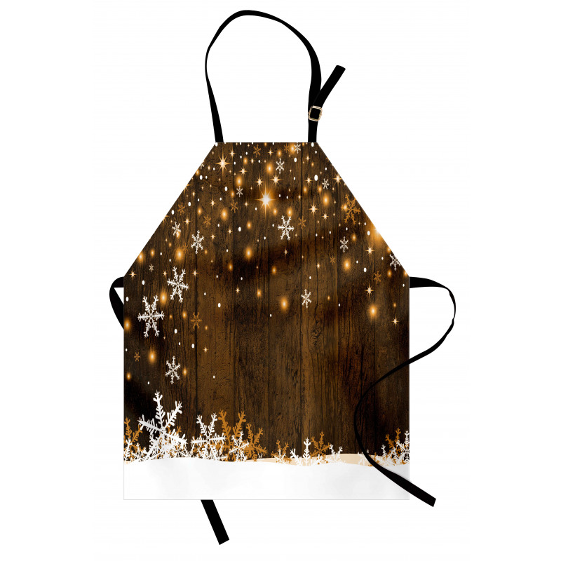 Wood and Snowflakes Apron