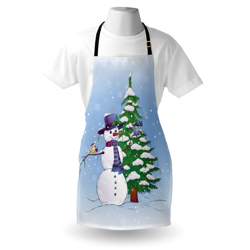 Snowman and Tree Apron