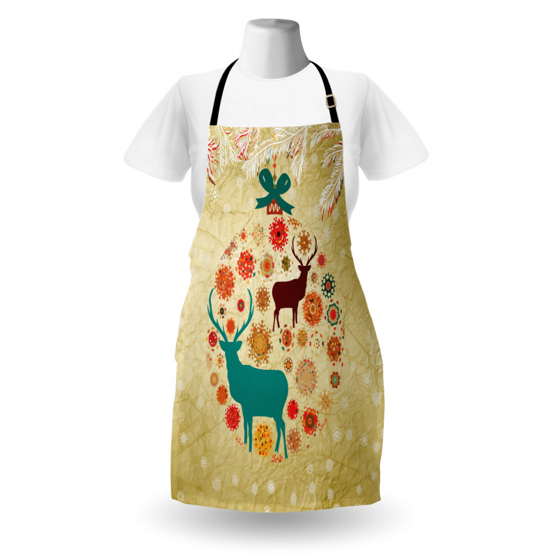 Reindeer in Winter Apron