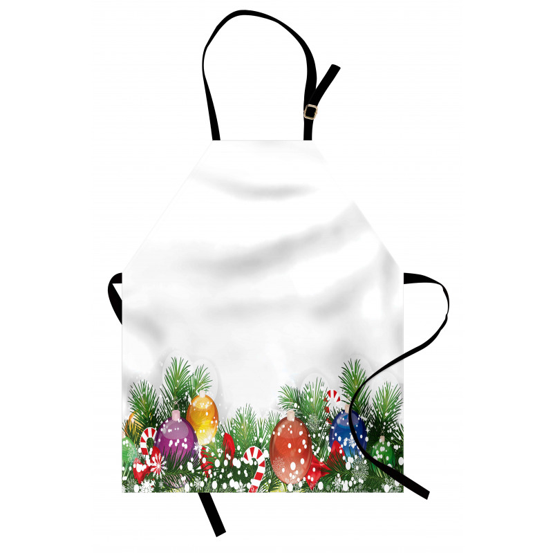 Xmas Tree Ornaments Apron