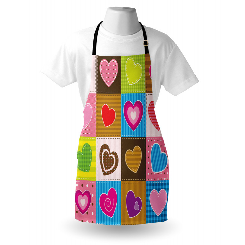 Love Heart Patchwork Apron