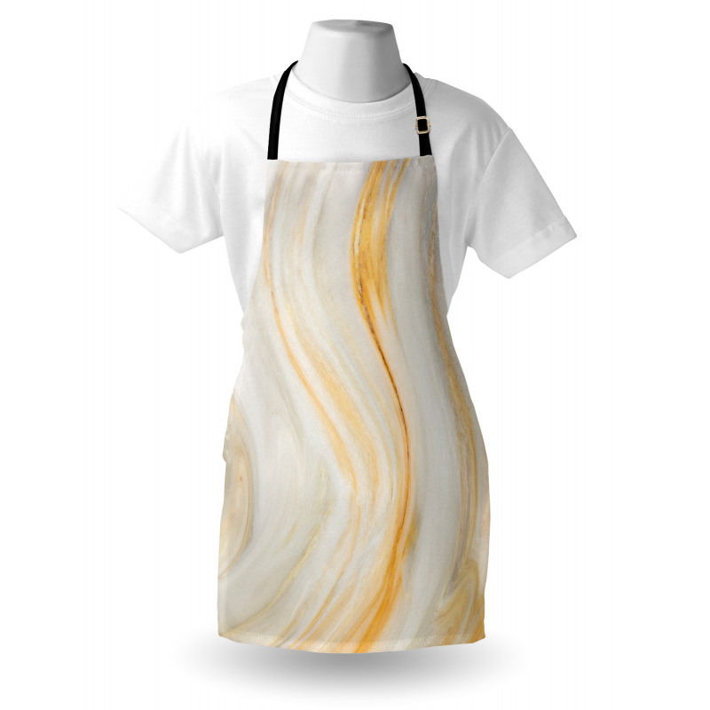 Wavy Marble Effect Apron