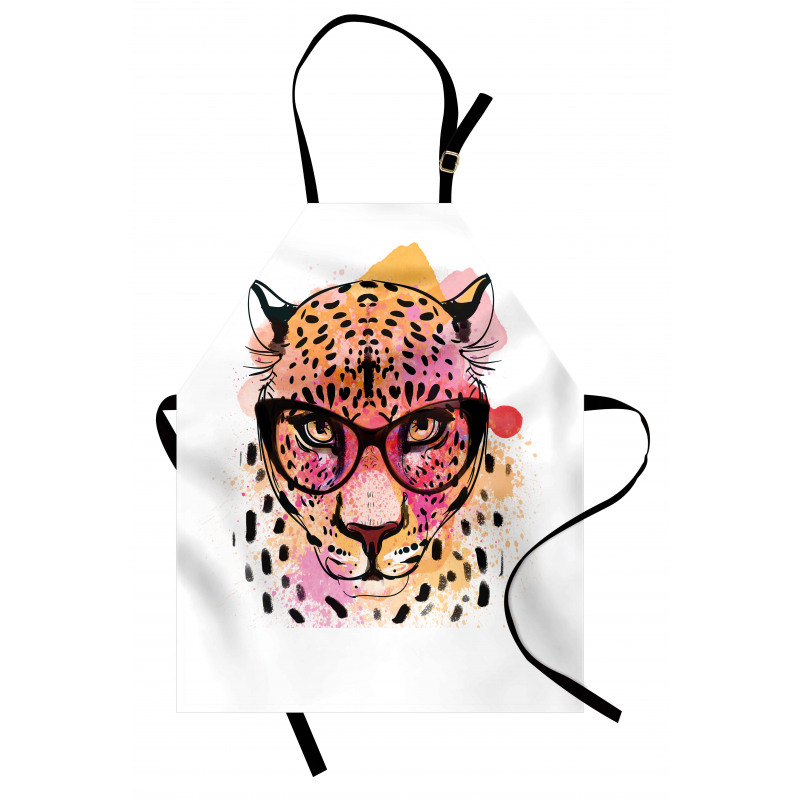 Modern Hipster Leopard Apron