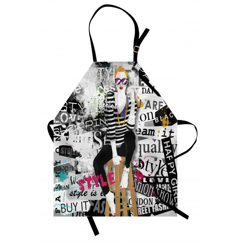 Fashion Girl Grunge Apron