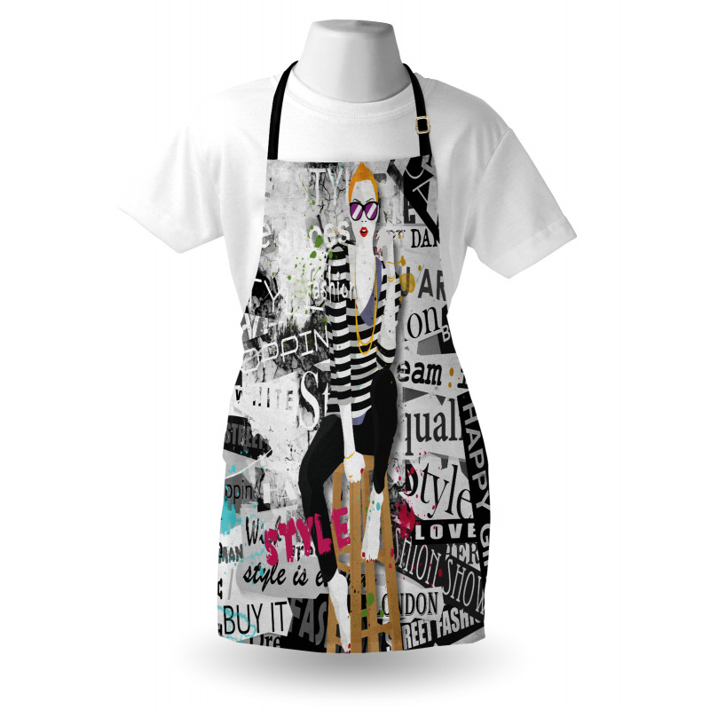 Fashion Girl Grunge Apron