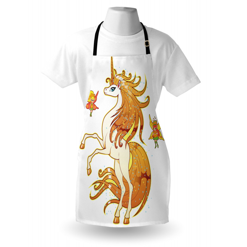 Çocuklar için Mutfak Önlüğü Unicorn ve Peri Temalı
