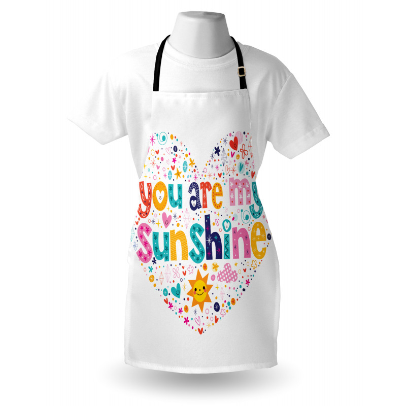 Words with Heart Shapes Apron