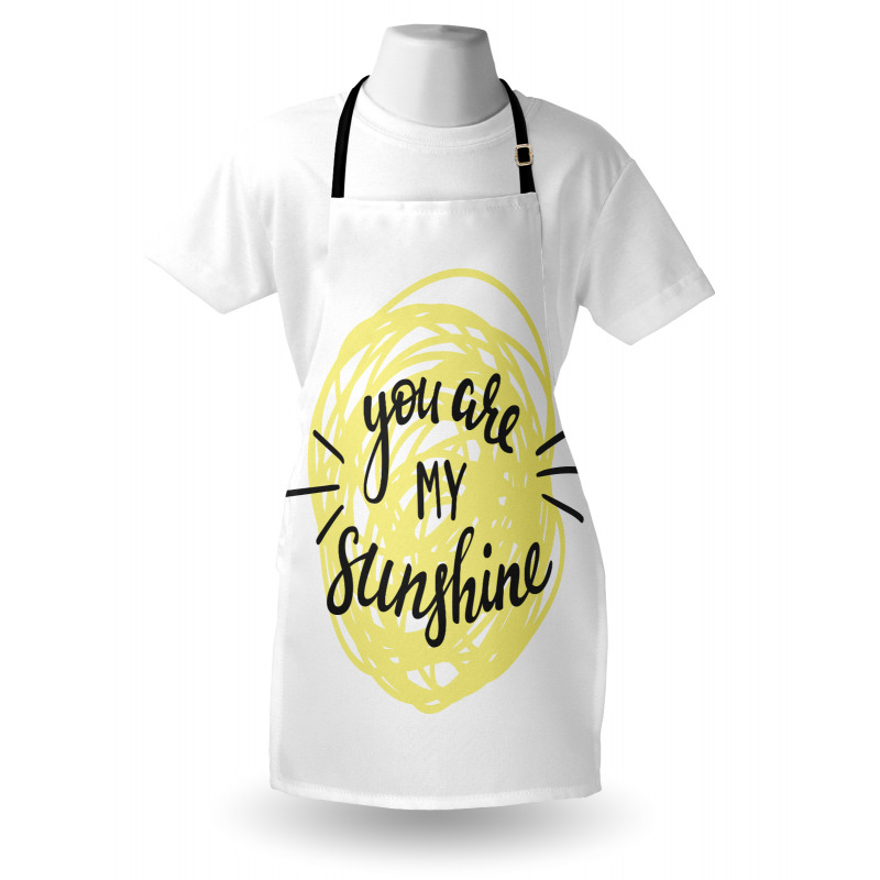 Hand Drawn Sun Romance Apron